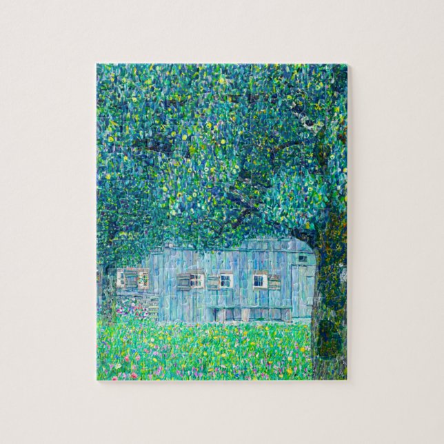 Gustav Klimt Farmhouse i Oberösterreich Pussel (Vertikal)