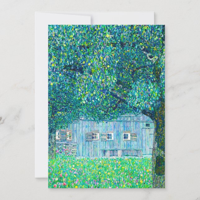 Gustav Klimt Farmhouse i Oberösterreich Spara Datumet (Framsida)