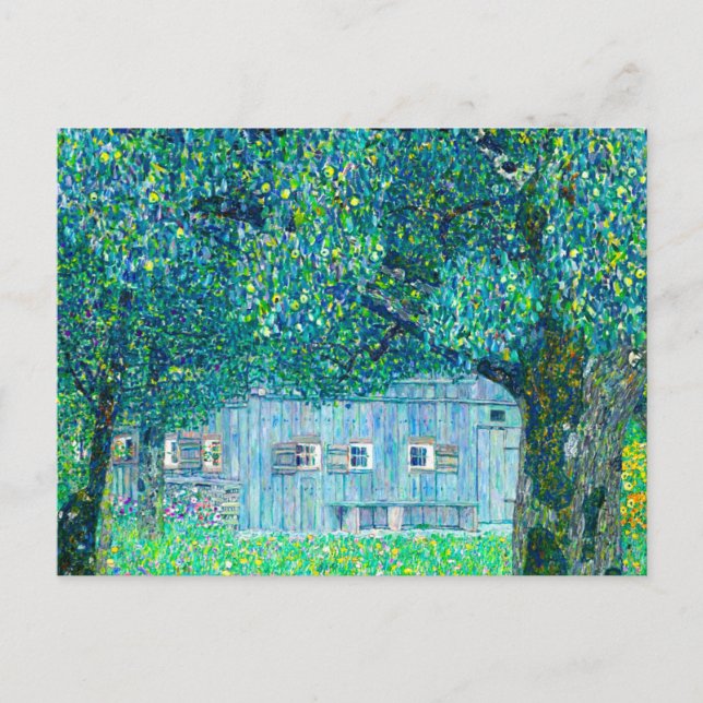 Gustav Klimt Farmhouse i Oberösterreich Vykort (Framsida)