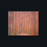 Gustav Klimt Fir Forest Tannenwald Red Träd Canvastryck<br><div class="desc">Vintage Gustav Klimt Fir Forest - Art nouveau Red Träd Denna vackra vintage av träd är av konstnären Gustav Klimt. Målningen, som heter Fir Forest I, eller Tannenwald, visar oss ett vackert landskap med Red Fir Träd, genom en tät skog. Gustav Klimt fångade vibrationskänslan i den här landskapsmålningen. Skogen var...</div>