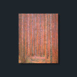 Gustav Klimt Fir Forest Tannenwald Red Träd Canvastryck<br><div class="desc">Vintage Gustav Klimt Fir Forest - Art nouveau Red Träd Denna vackra vintage av träd är av konstnären Gustav Klimt. Målningen, som heter Fir Forest I, eller Tannenwald, visar oss ett vackert landskap med Red Fir Träd, genom en tät skog. Gustav Klimt fångade vibrationskänslan i den här landskapsmålningen. Skogen var...</div>