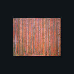 Gustav Klimt Fir Forest Tannenwald Red Träd Canvastryck<br><div class="desc">Vintage Gustav Klimt Fir Forest - Art nouveau Red Träd Denna vackra vintage av träd är av konstnären Gustav Klimt. Målningen, som heter Fir Forest I, eller Tannenwald, visar oss ett vackert landskap med Red Fir Träd, genom en tät skog. Gustav Klimt fångade vibrationskänslan i den här landskapsmålningen. Skogen var...</div>