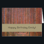 Gustav Klimt Fir Forest Tannenwald Red Träd Hälsningskort<br><div class="desc">Vintage Gustav Klimt Fir Forest - Art nouveau Red Träd Denna vackra vintage av träd är av konstnären Gustav Klimt. Målningen, som heter Fir Forest I, eller Tannenwald, visar oss ett vackert landskap med Red Fir Träd, genom en tät skog. Gustav Klimt fångade vibrationskänslan i den här landskapsmålningen. Skogen var...</div>