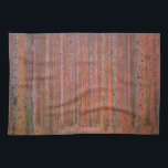 Gustav Klimt Fir Forest Tannenwald Red Träd Kökshandduk<br><div class="desc">Vintage Gustav Klimt Fir Forest - Art nouveau Red Träd Denna vackra vintage av träd är av konstnären Gustav Klimt. Målningen, som heter Fir Forest I, eller Tannenwald, visar oss ett vackert landskap med Red Fir Träd, genom en tät skog. Gustav Klimt fångade vibrationskänslan i den här landskapsmålningen. Skogen var...</div>