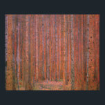Gustav Klimt Fir Forest Tannenwald Red Träd Poster<br><div class="desc">Vintage Gustav Klimt Fir Forest - Art nouveau Red Träd Denna vackra vintage av träd är av konstnären Gustav Klimt. Målningen, som heter Fir Forest I, eller Tannenwald, visar oss ett vackert landskap med Red Fir Träd, genom en tät skog. Gustav Klimt fångade vibrationskänslan i den här landskapsmålningen. Skogen var...</div>
