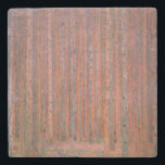 Gustav Klimt Fir Forest Tannenwald Red Träd Stenunderlägg<br><div class="desc">Vintage Gustav Klimt Fir Forest - Art nouveau Red Träd Denna vackra vintage av träd är av konstnären Gustav Klimt. Målningen, som heter Fir Forest I, eller Tannenwald, visar oss ett vackert landskap med Red Fir Träd, genom en tät skog. Gustav Klimt fångade vibrationskänslan i den här landskapsmålningen. Skogen var...</div>