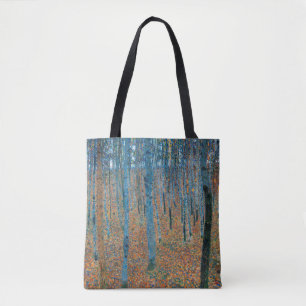 Gustav Klimt Fir Forest Tannenwald Red Träd Tygkasse
