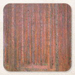 Gustav Klimt Fir Forest Tannenwald Red Träd Underlägg Papper Kvadrat<br><div class="desc">Vintage Gustav Klimt Fir Forest - Art nouveau Red Träd Denna vackra vintage av träd är av konstnären Gustav Klimt. Målningen, som heter Fir Forest I, eller Tannenwald, visar oss ett vackert landskap med Red Fir Träd, genom en tät skog. Gustav Klimt fångade vibrationskänslan i den här landskapsmålningen. Skogen var...</div>