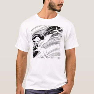 Gustav Klimt - Fisk Blod Surreal Japansk Konst T-shirt