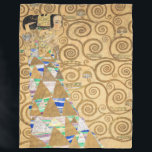 Gustav Klimt - Förväntning, Stoclet Frieze Fleecefilt<br><div class="desc">The Livets träd, Stoclet Frieze, Expectation - Gustav Klimt, Cardboard, 1909</div>