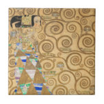 Gustav Klimt - Förväntning, Stoclet Frieze Kakelplatta<br><div class="desc">The Livets träd,  Stoclet Frieze,  Expectation - Gustav Klimt,  Cardboard,  1909</div>