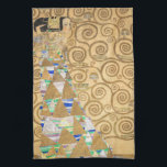 Gustav Klimt - Förväntning, Stoclet Frieze Kökshandduk<br><div class="desc">The Livets träd,  Stoclet Frieze,  Expectation - Gustav Klimt,  Cardboard,  1909</div>