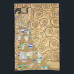 Gustav Klimt - Förväntning, Stoclet Frieze Kökshandduk<br><div class="desc">The Livets träd,  Stoclet Frieze,  Expectation - Gustav Klimt,  Cardboard,  1909</div>