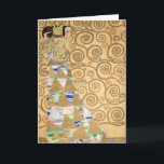 Gustav Klimt - Förväntning, Stoclet Frieze Kort<br><div class="desc">The Livets träd,  Stoclet Frieze,  Expectation - Gustav Klimt,  Cardboard,  1909</div>