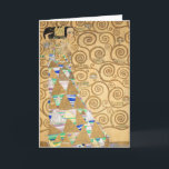 Gustav Klimt - Förväntning, Stoclet Frieze Kort<br><div class="desc">The Livets träd,  Stoclet Frieze,  Expectation - Gustav Klimt,  Cardboard,  1909</div>