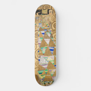 Gustav Klimt - Förväntning, Stoclet Frieze Mini Skateboard Bräda 18,5 Cm