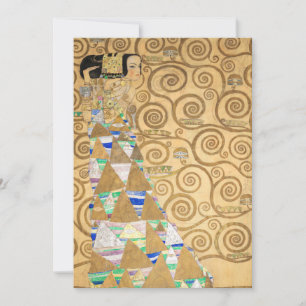 Gustav Klimt - Förväntning, Stoclet Frieze Tack Kort