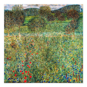 Gustav Klimt - Fruktträdgård Fototryck