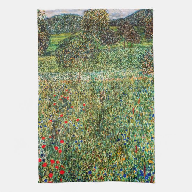 Gustav Klimt - Fruktträdgård Kökshandduk (Vertikal)