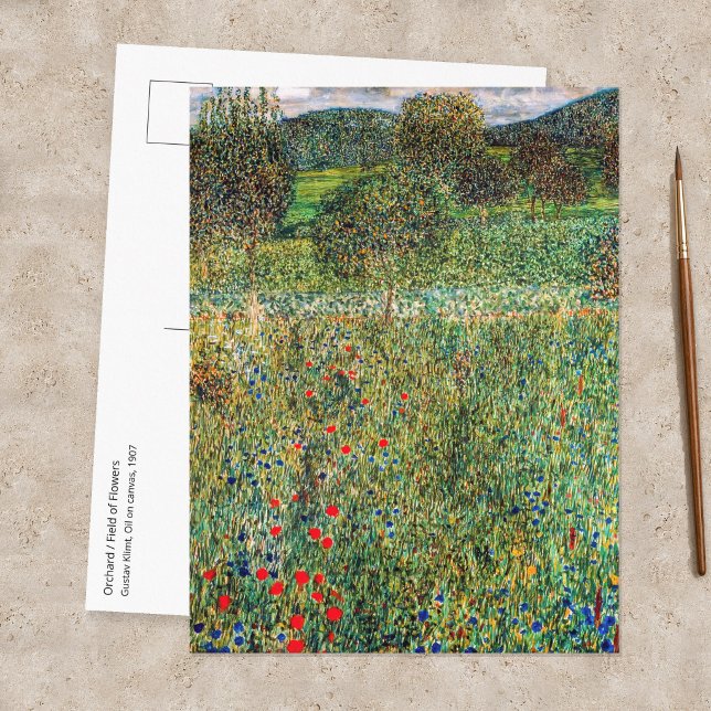 Gustav Klimt - Fruktträdgård Vykort (Skapare uppladdad)