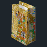 Gustav Klimt Fulfillment Nouveau Couple<br><div class="desc">Gustav Klimt,  Fulfillment 1910-1911 Art nouveau Couple med Klimts namnteckning snurrande design och vackra guld-målning.</div>