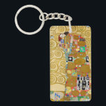Gustav Klimt Fulfillment Nouveau Couple<br><div class="desc">Gustav Klimt,  Fulfillment 1910-1911 Art nouveau Couple med Klimts namnteckning snurrande design och vackra guld-målning.</div>
