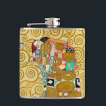 Gustav Klimt Fulfillment Nouveau Couple Fickplunta<br><div class="desc">Gustav Klimt,  Fulfillment 1910-1911 Art nouveau Couple med Klimts namnteckning snurrande design och vackra guld-målning.</div>