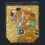 Gustav Klimt Fulfillment Nouveau Couple Gympapåse<br><div class="desc">Gustav Klimt,  Fulfillment 1910-1911 Art nouveau Couple med Klimts namnteckning snurrande design och vackra guld-målning.</div>