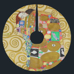 Gustav Klimt Fulfillment Nouveau Couple Julgransmatta Borstad Polyester<br><div class="desc">Gustav Klimt,  Fulfillment 1910-1911 Art nouveau Couple med Klimts namnteckning snurrande design och vackra guld-målning.</div>