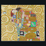 Gustav Klimt Fulfillment Nouveau Couple Presentpapper<br><div class="desc">Gustav Klimt,  Fulfillment 1910-1911 Art nouveau Couple med Klimts namnteckning snurrande design och vackra guld-målning.</div>