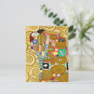 Gustav Klimt Fulfillment Nouveau Couple Vykort