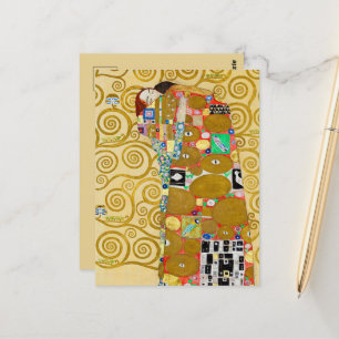 Gustav Klimt Fulfillment Nouveau Couple Vykort