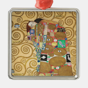 Gustav Klimt - Fulfillment, Stoclet Frieze Julgransprydnad Metall