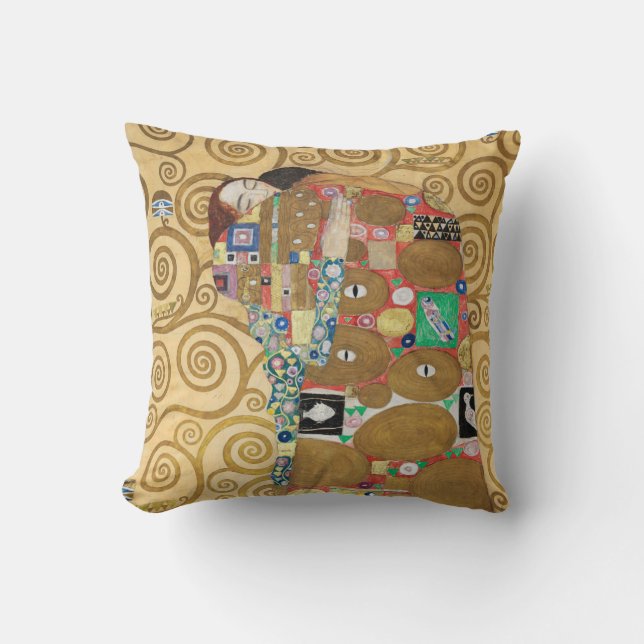 Gustav Klimt - Fulfillment, Stoclet Frieze Kudde (Framsida)