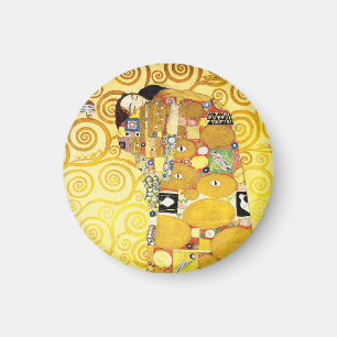 Gustav Klimt-fyllning Älskare konst Magnet