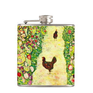 Gustav Klimt Garden med Chickens Fickplunta