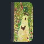 Gustav Klimt Garden med Chickens Galaxy S4 Plånbok<br><div class="desc">Samsung Galaxy Wallet Case med Gustav Klimts oljemålning Garden med Tuppar (1917). Två bruna kycklingar står på en trädgård väg. Vacker rosa,  rött och vita blommor blommar längs väg. En underbar gåva till fläkt av Art nouveau och österrikisk konst.</div>