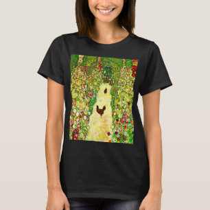 Gustav Klimt Garden med Chickens T Shirt