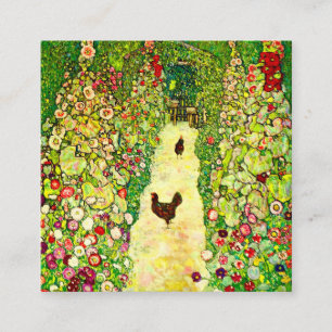 Gustav Klimt Garden med Chickens Tilläggskort