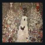 Gustav Klimt Garden med Tuppar Poster<br><div class="desc">Tuppar i en trädgård av Gustav Klimt.</div>