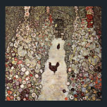 Gustav Klimt Garden med Tuppar Poster<br><div class="desc">Tuppar i en trädgård av Gustav Klimt.</div>