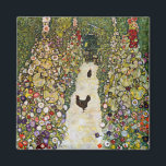 Gustav Klimt - Garden Väg med Chickens<br><div class="desc">Garden Väg with Chickens - Gustav Klimt,  Oil on Canvas,  1916</div>