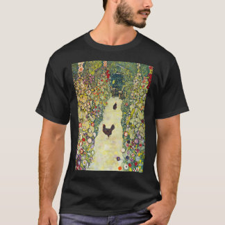 Gustav Klimt Garden Väg med T Shirt