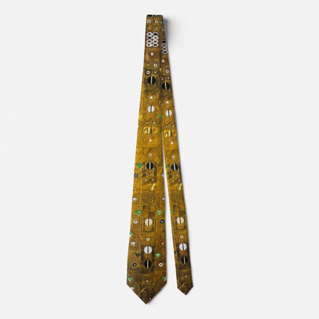 Gustav Klimt - Golden Tie for Art Älskare Slips (Framsida)