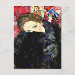 Gustav Klimt-grafik, Dam med en muff Vykort