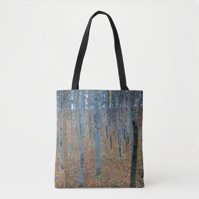 Gustav Klimt Gran Tallskog Tannenwald Röda Träd Tygkasse (Framsida)