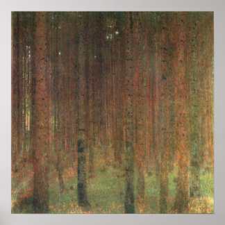 Gustav Klimt - Gräs Träd, 1902 Poster
