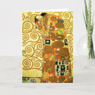 Gustav Klimt-gratulationskort för fullföljning Kort