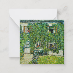 Gustav Klimt - Guardaboschis hus Anteckningskort