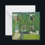 Gustav Klimt - Guardaboschis hus Anteckningskort<br><div class="desc">House of Guardaboschi / House in Weissenbach of Attersee Sjö - Gustav Klimt,  Oil on Canvas,  1912</div>
